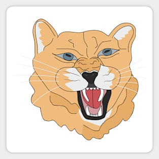 Face Lion Magnet